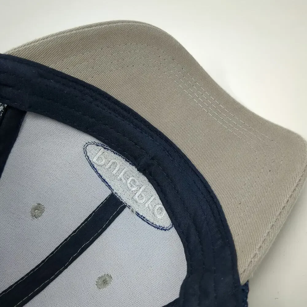 F.W. Webb PurePro Baseball Cap Beige Blue OSFM Mesh Strapback Embroidered Hat